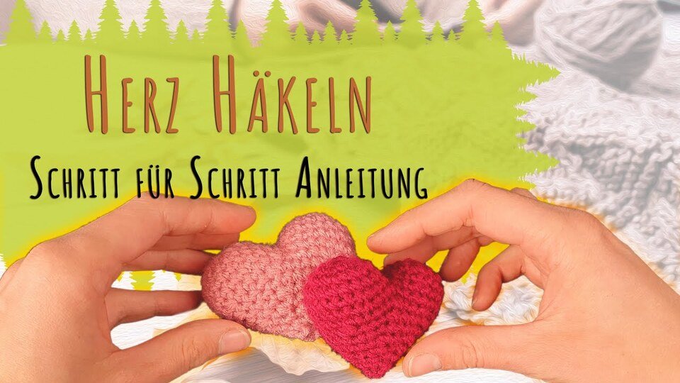 Mini Amigurumi Herz häkeln - Video
