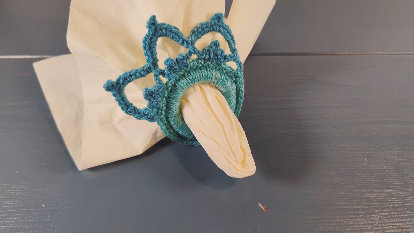 Gehäkelte Serviettenringe - Video - Bild 2