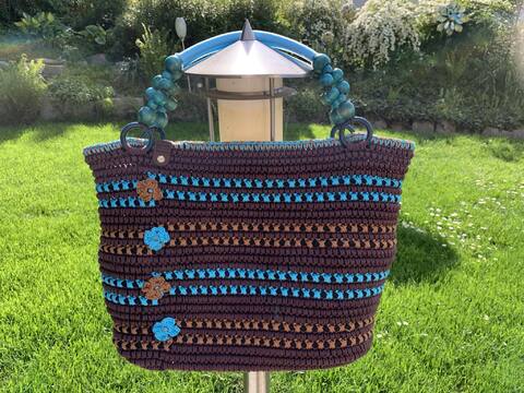 Häkelanleitung Tasche Seilbahn