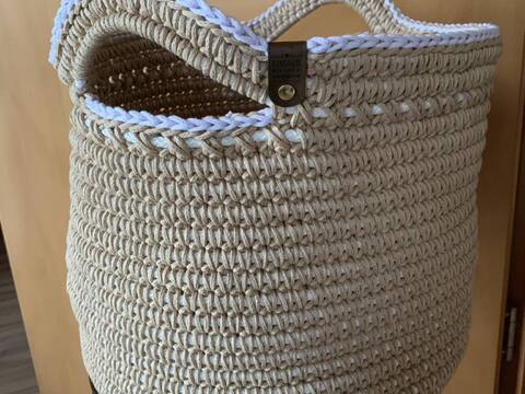 Häkelanleitung Aufbewahrungskorb Rundumadum