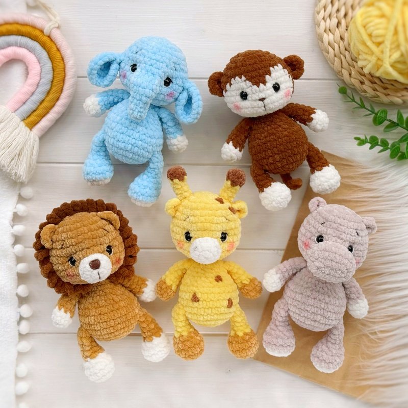 Plushie lion Amigurumi low sew crochet pattern - Image 9