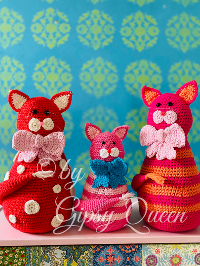 Häkelanleitung Frau Diva Türstopper Katze