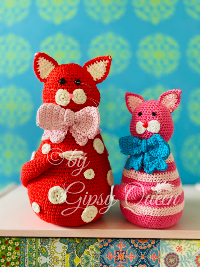 Häkelanleitung Frau Diva Türstopper Katze