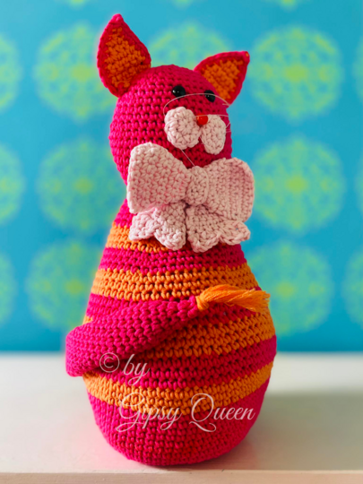 Häkelanleitung Frau Diva Türstopper Katze