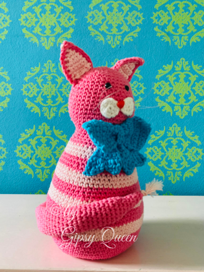 Häkelanleitung Frau Diva Türstopper Katze