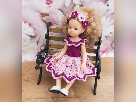 Puppenkleid MIA - für Paola Reina oder ähnliche Puppen 32 cm