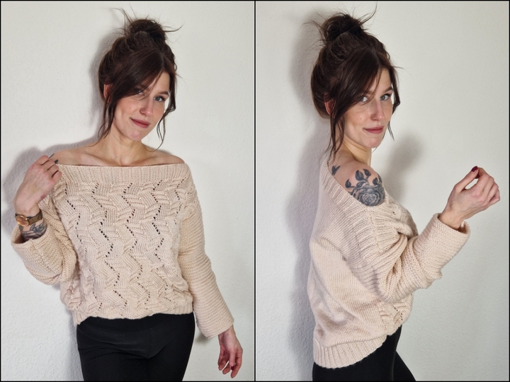 234 Strickanleitung Pullover Paula