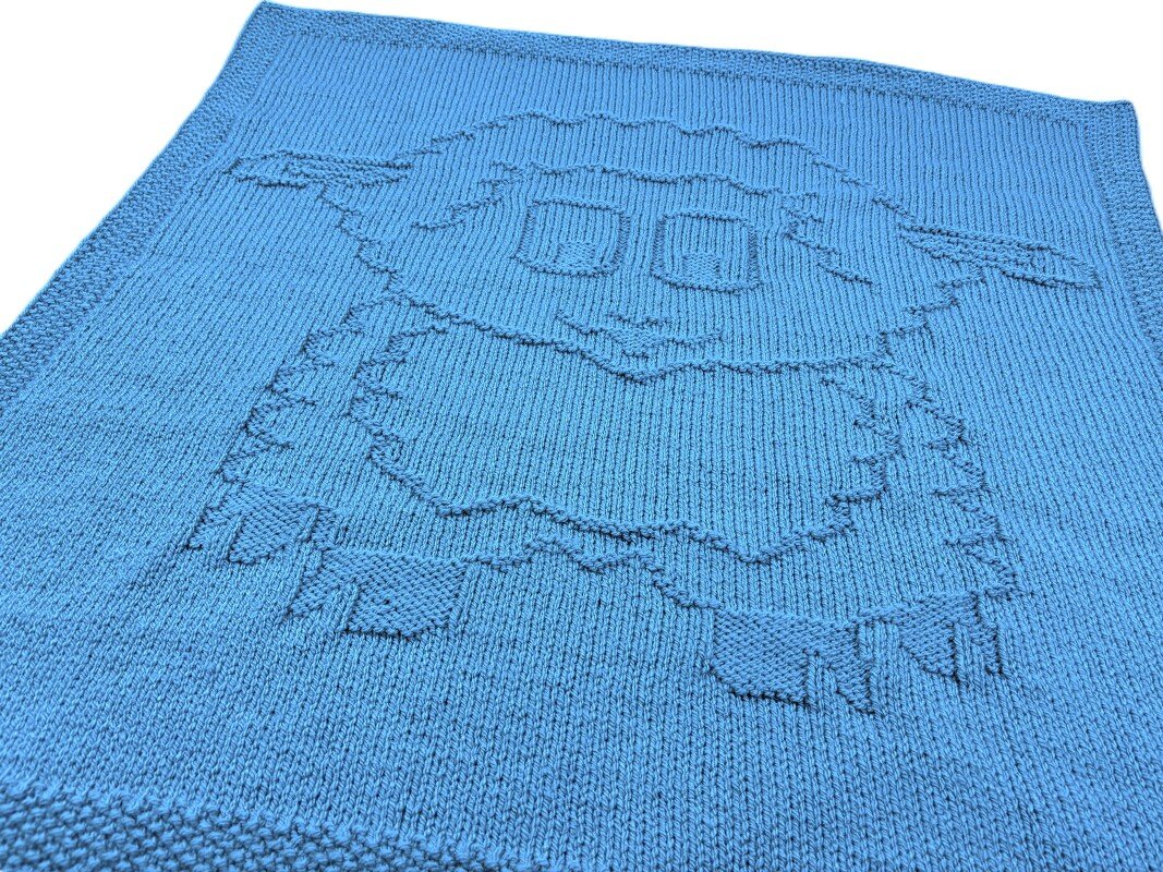 Baby Blanket ‘Wooly the Sheep’ – Knitting Instructions