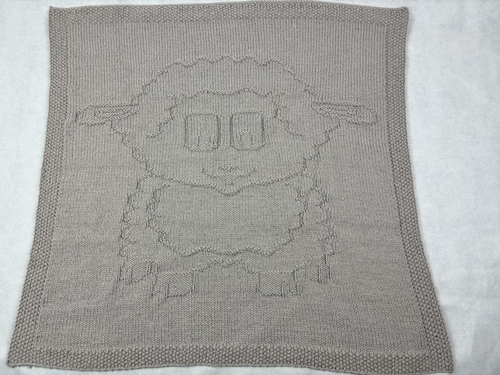 Baby Blanket ‘Wooly the Sheep’ – Knitting Instructions