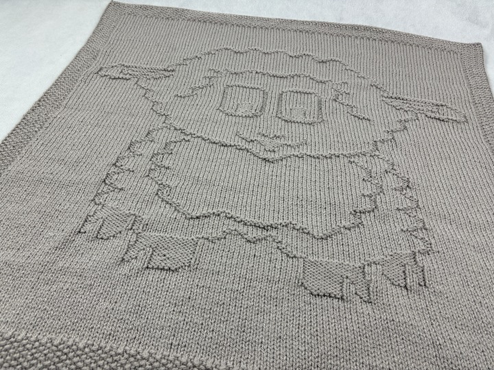 Baby Blanket ‘Wooly the Sheep’ – Knitting Instructions