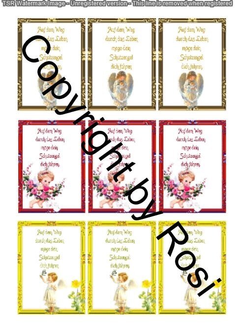 Schutzengel Karten zum Beilegen der Schutzengel Sorgenwürmchen - Bild 2