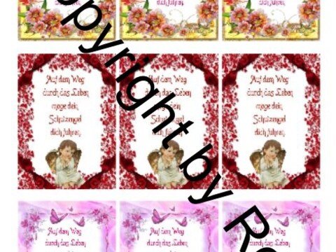 Schutzengel Karten zum Beilegen der Schutzengel Sorgenwürmchen