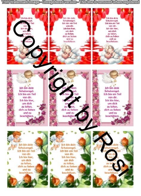 Schutzengel Karten zum Beilegen der Schutzengel Sorgenwürmchen - Bild 2