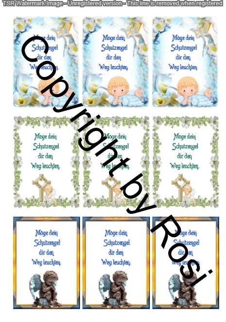 Schutzengel Karten zum Beilegen der Schutzengel Sorgenwürmchen
