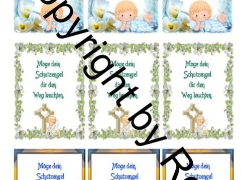 Schutzengel Karten zum Beilegen der Schutzengel Sorgenwürmchen