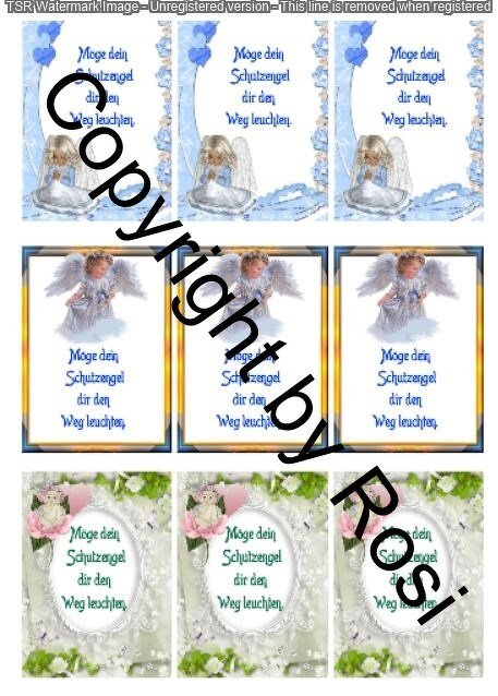 Schutzengel Karten zum Beilegen der Schutzengel Sorgenwürmchen - Bild 2