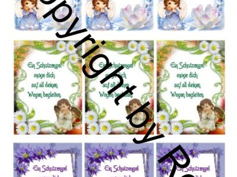 Schutzengel Karten zum Beilegen der Schutzengel Sorgenwürmchen