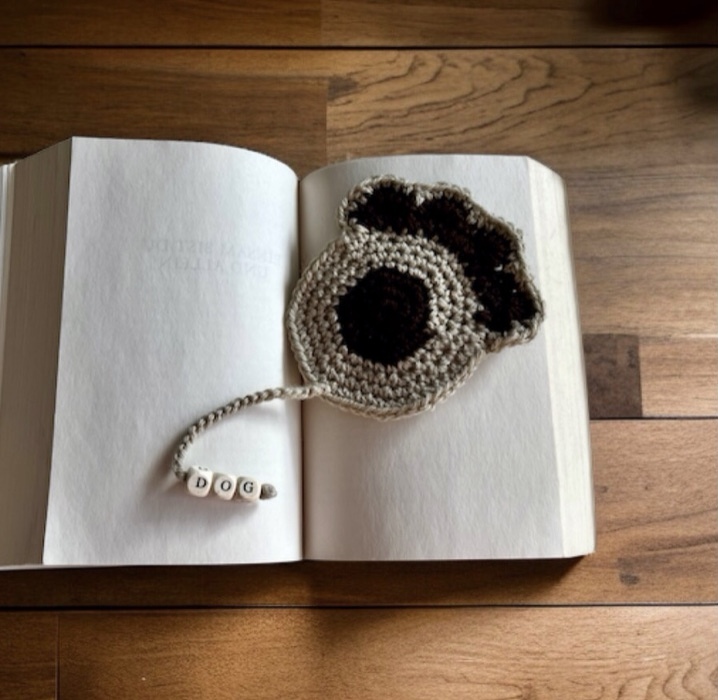 Häkelanleitung Lesezeichen Hundepfote - ideal auch für Anfänger