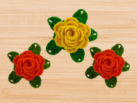 Häkelanleitung für 3D-Blume Seiten