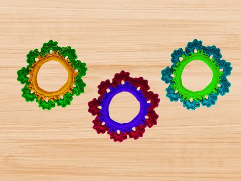 Häkelanleitung für Haargummi Seiten