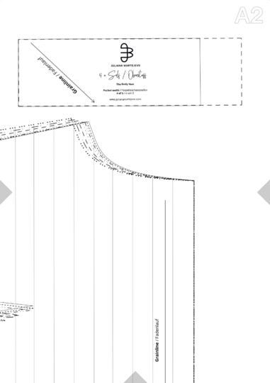 Quilted Vest Sewing Pattern Ladies XS-XXXL, Reversible Vest Gilet Tutorial