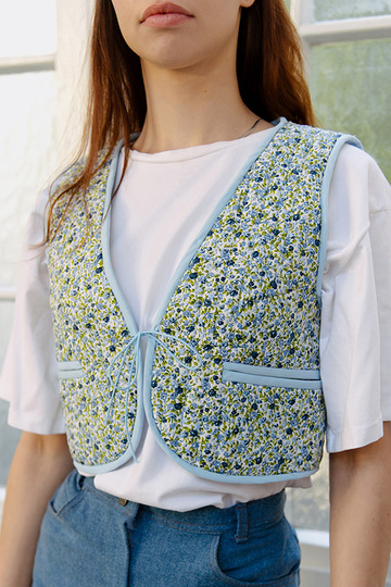 Quilted Vest Sewing Pattern Ladies XS-XXXL, Reversible Vest Gilet Tutorial