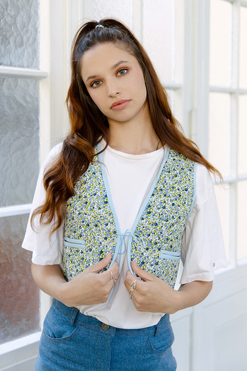 Quilted Vest Sewing Pattern Ladies XS-XXXL, Reversible Vest Gilet Tutorial