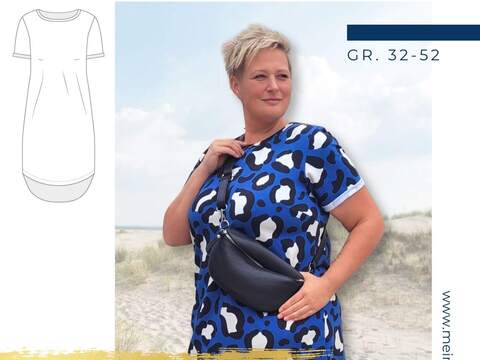 Sweatkleid Damen – eBook Schnittmuster Gr. 32-52 – Livorno #152