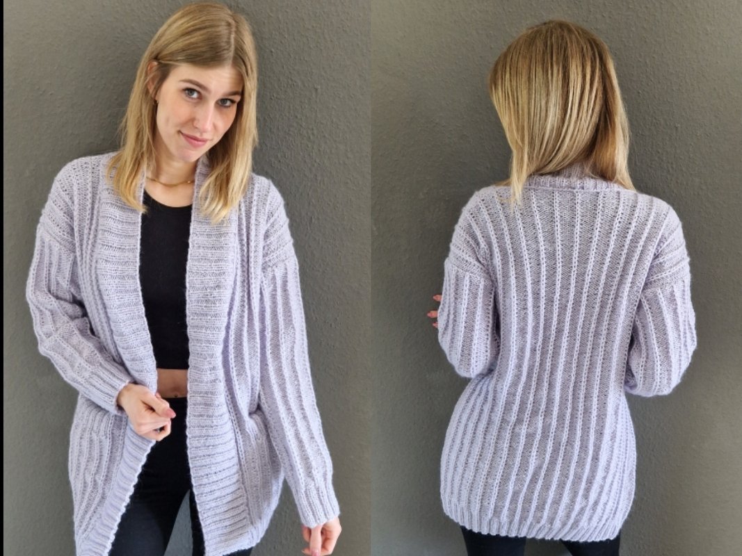 236 Strickanleitung Cardigan Strickjacke Isabella