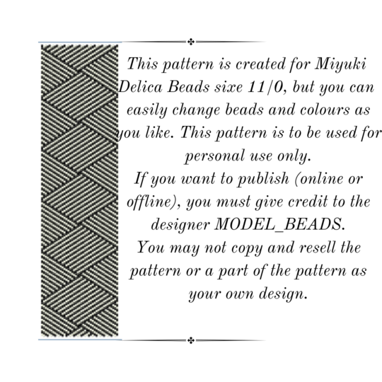 Binary Band Peyote Stitch Bracelet