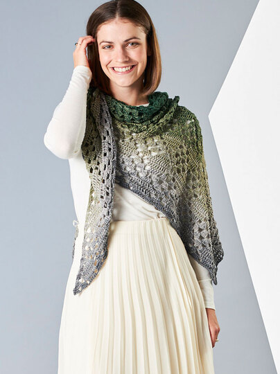 TUCH AB HALSMITTE – GRÜN TRIFFT GRAU