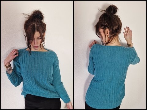 237 Strickanleitung Pullover Karoline