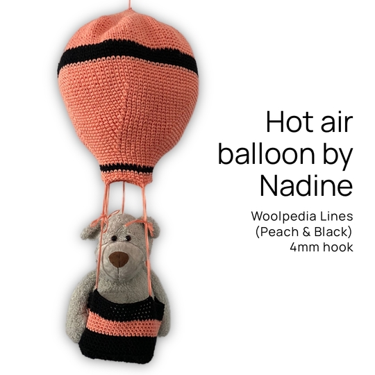 Hot air balloon crochet pattern decoration or lamp PDF - Woolpedia