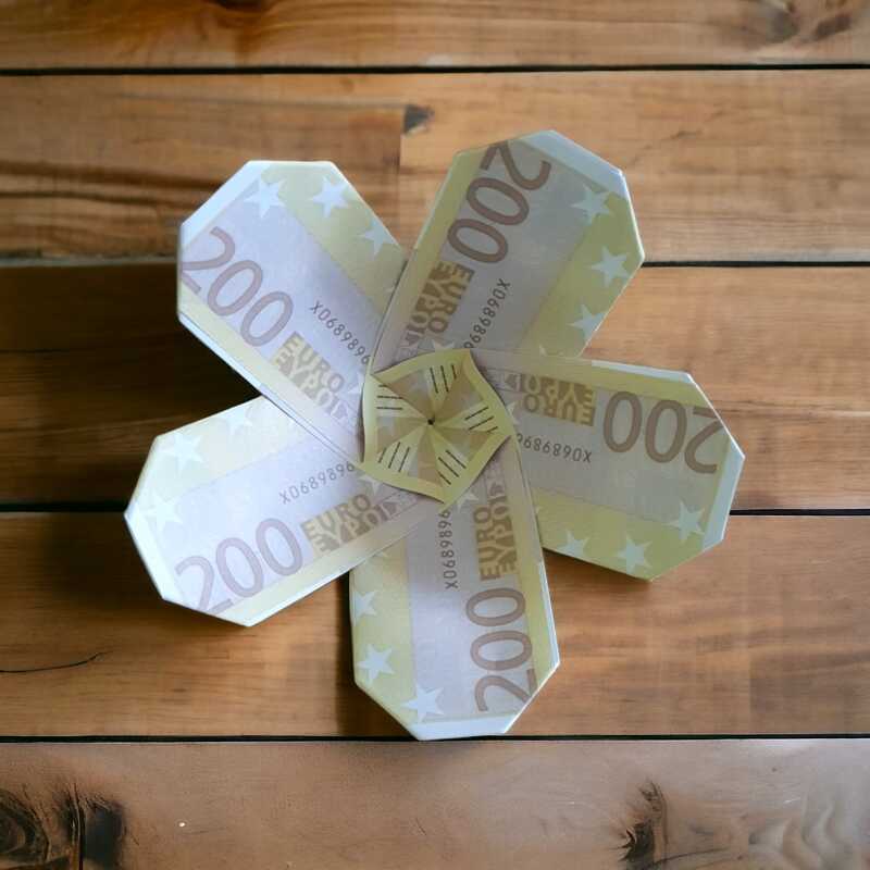 Origami Geldschein Blume / Stern (*) - Bild 5