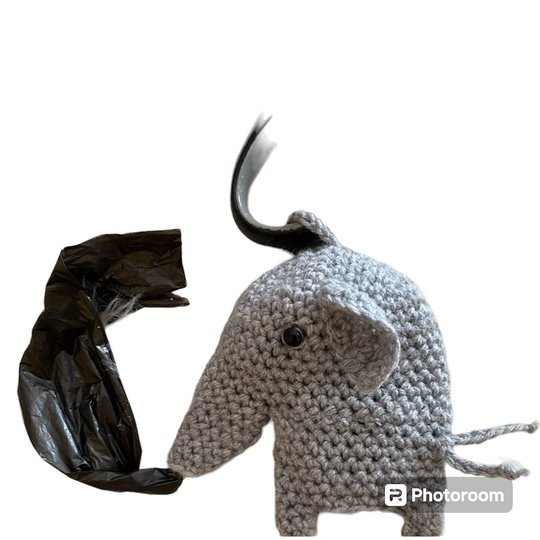 Häkelanleitung Kotbeutel Tasche Elefant