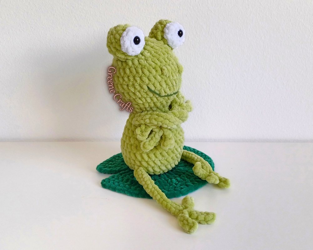 Frog Plush Toy - Low Sew Crochet Pattern - Image 4