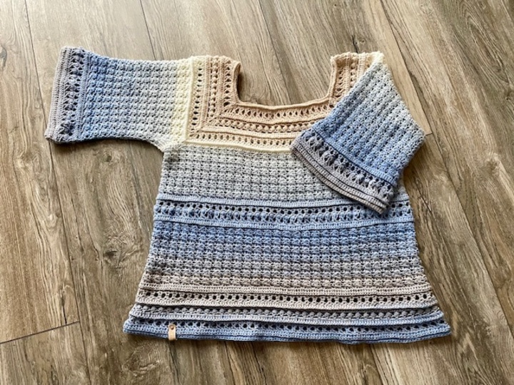 Häkelanleitung Frühlings-Lust: Shirt, Top, Poncho oder Pullover