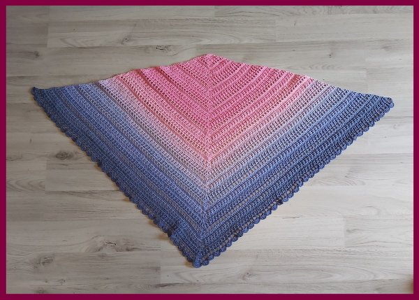 Dreieckstuch Pink Dragon - Häkelanleitung - Bild 3