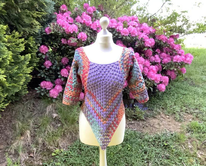 Raffiniertes Shirt aus 4 Grannys