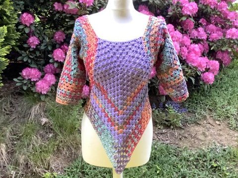 Raffiniertes Shirt aus 4 Grannys