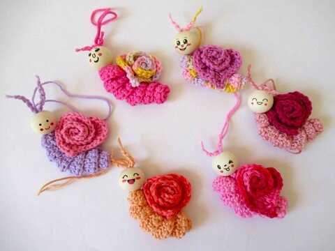 Häkelanleitung Herzschnecken