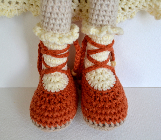 Crochet Amigurumi doll pattern, crochet toy, Nastassja doll