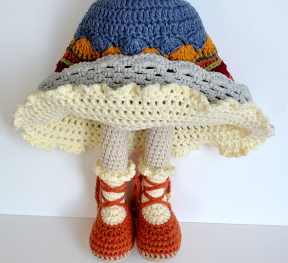 Crochet Amigurumi doll pattern, crochet toy, Nastassja doll