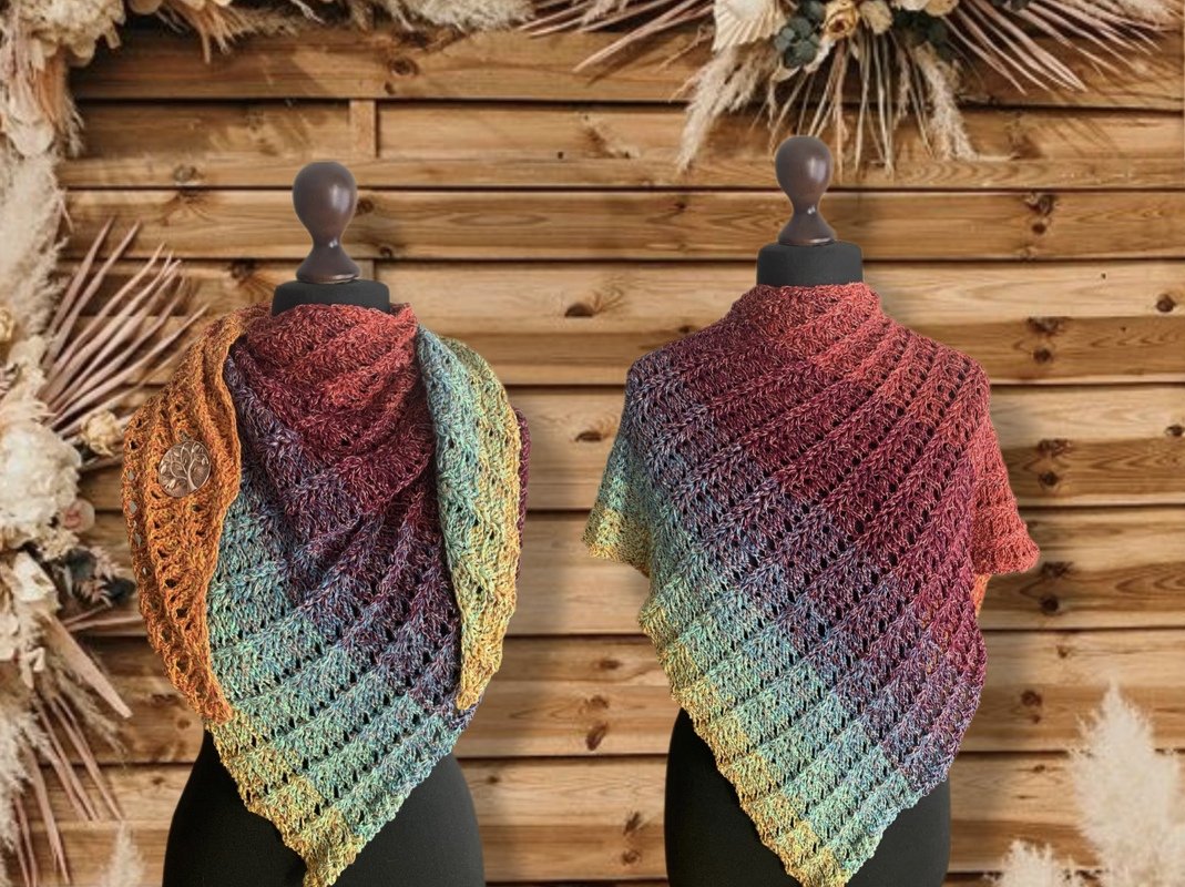 Infinity Colour-Häkelanleitung für ein asymmetrisches Wendetuch - Bild 4