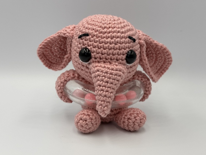 Häkelanleitung - lustige Baby-Rassel (Elefant)