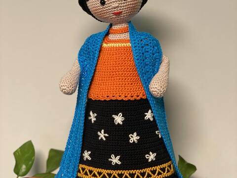 Doll Frida Crochet Pattern