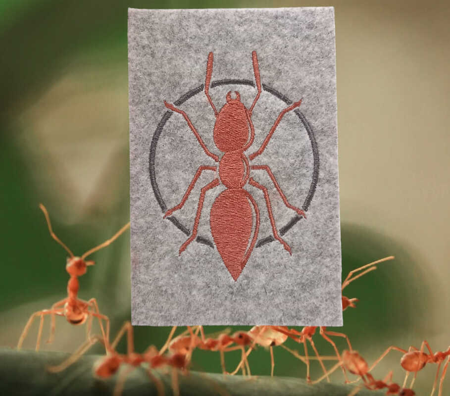 Stickdatei - Ameise - Ameisenbutton - Tiere - 2 Größen