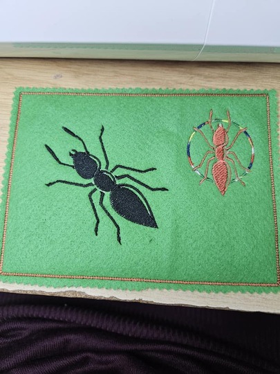 Stickdatei - Ameise - Ameisenbutton - Tiere - 2 Größen