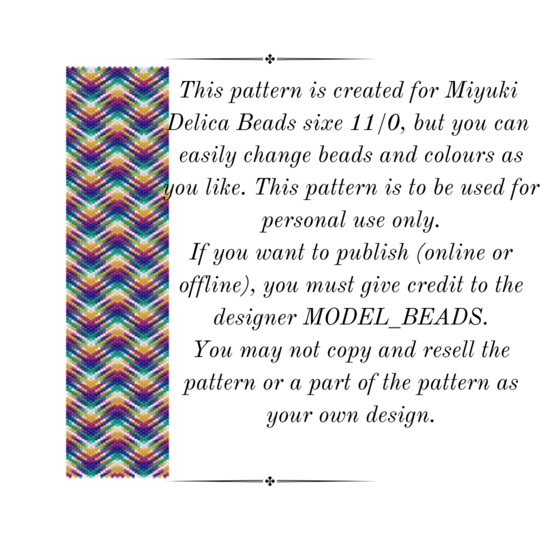 Melodic Mix Peyote Stitch Bracelet