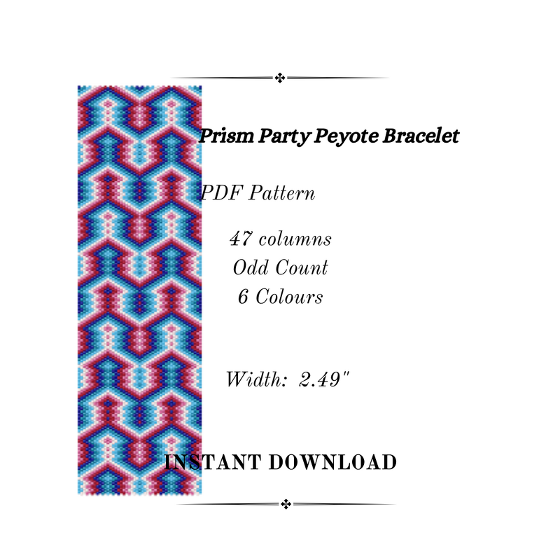 Prism Party Peyote Stitch Bracelet